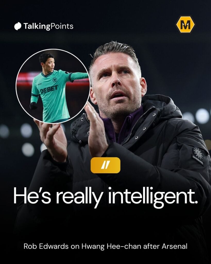 Rob Edwards quote on Hwang Hee-chan