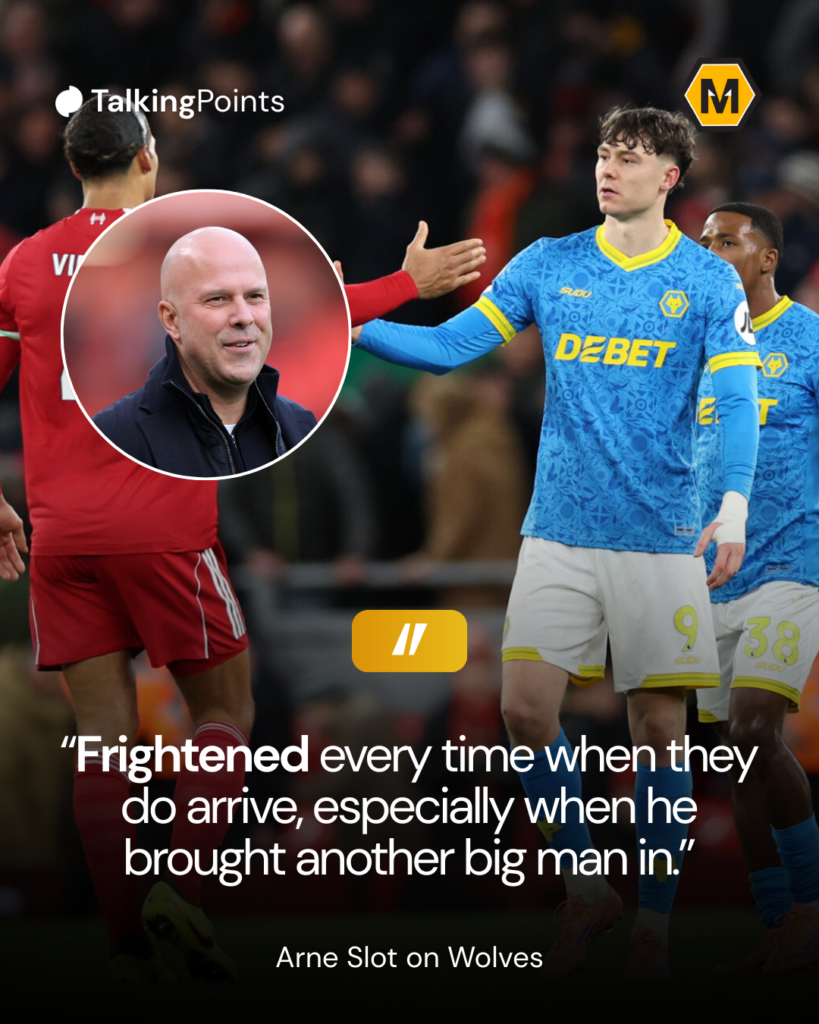 Liverpool vs Wolves Arne Slot comments