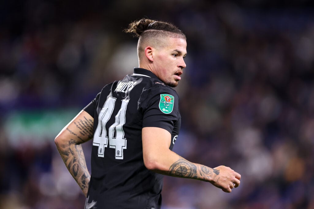 Kalvin Phillips playing for Manchester City.