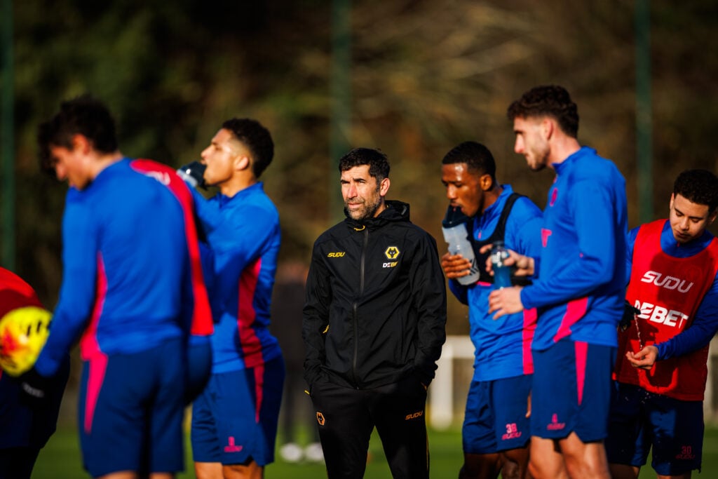 Rui Pedro Silva on the training pitches at Wolves.