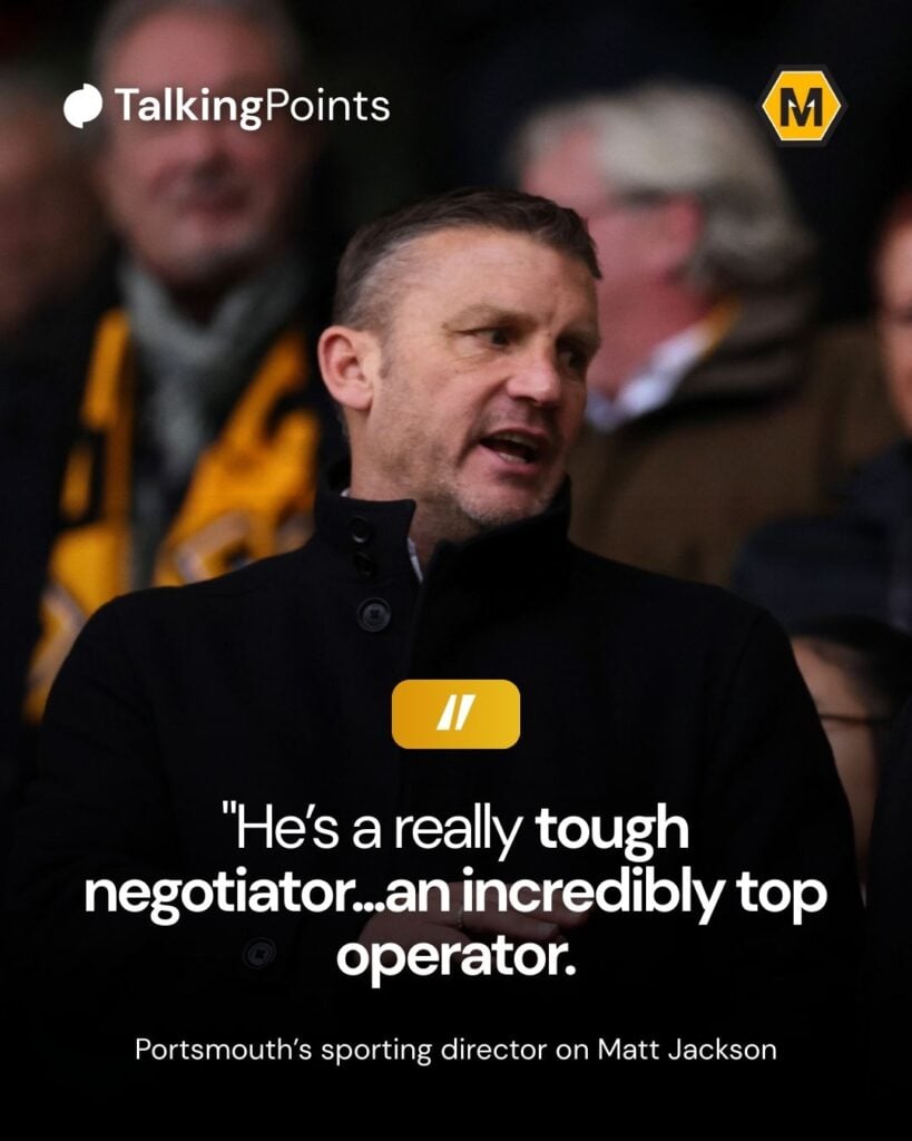 Rich Hughes quote on Matt Jackson