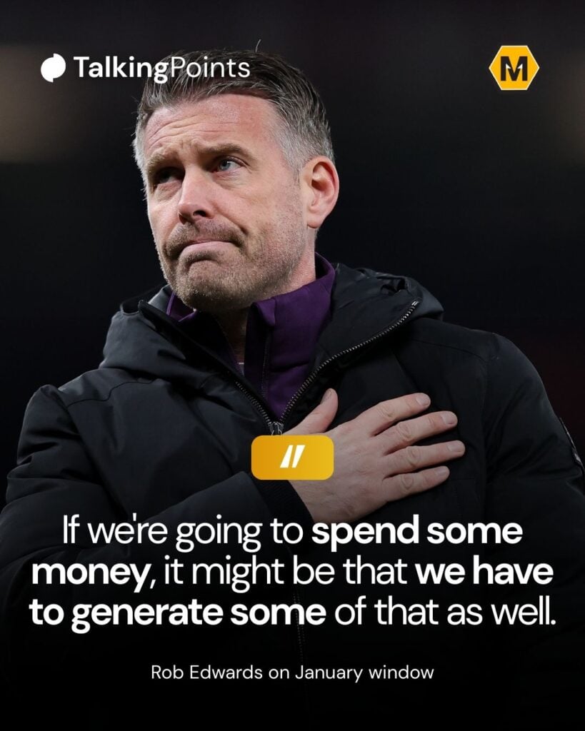 Rob Edwards quote on January window