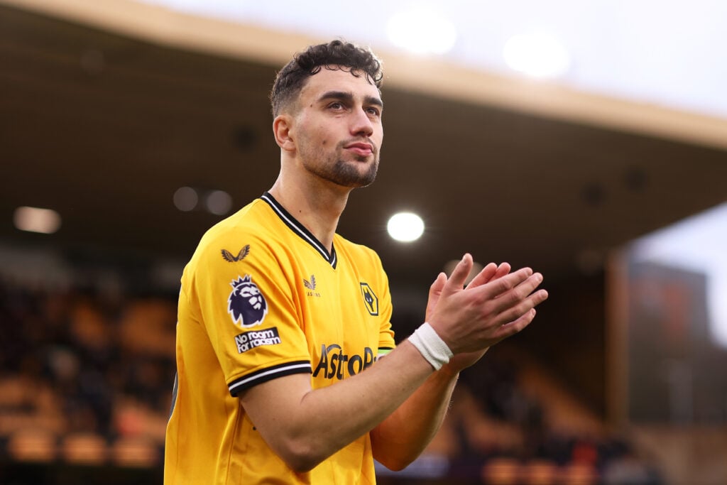 Max Kilman playing for Wolves.