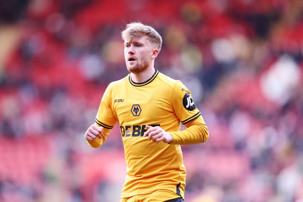 Tommy Doyle playing for Wolves.