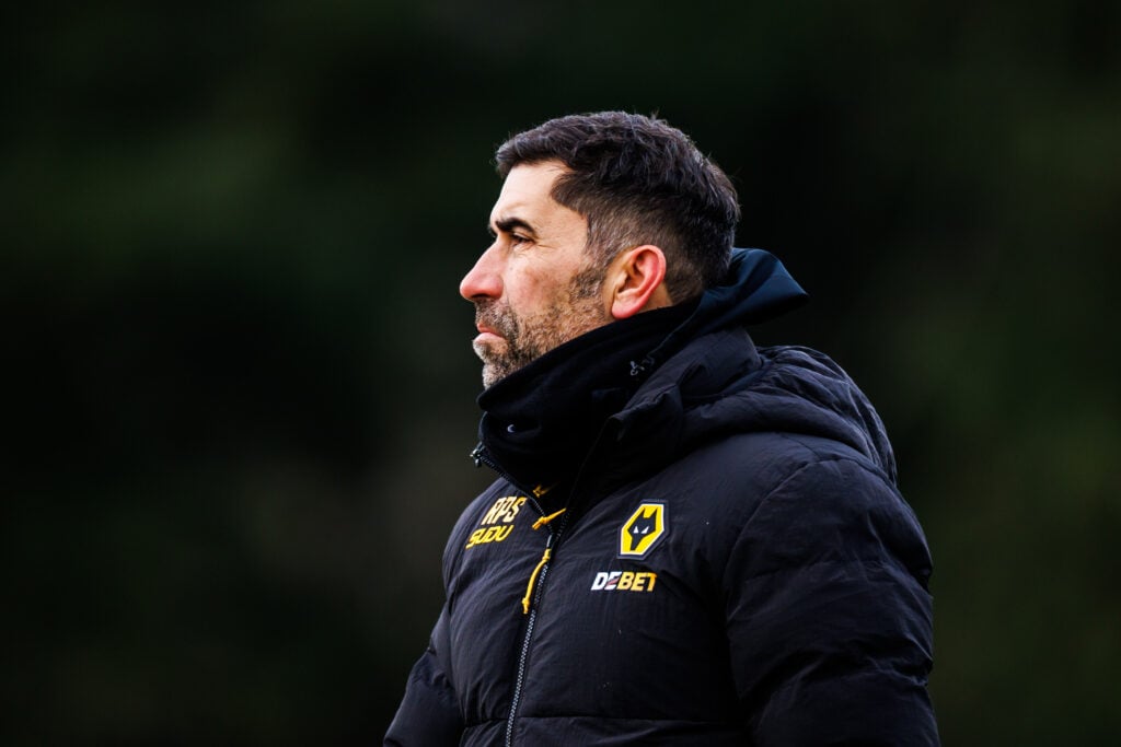 Rui Pedro Silva on Wolves' training ground.