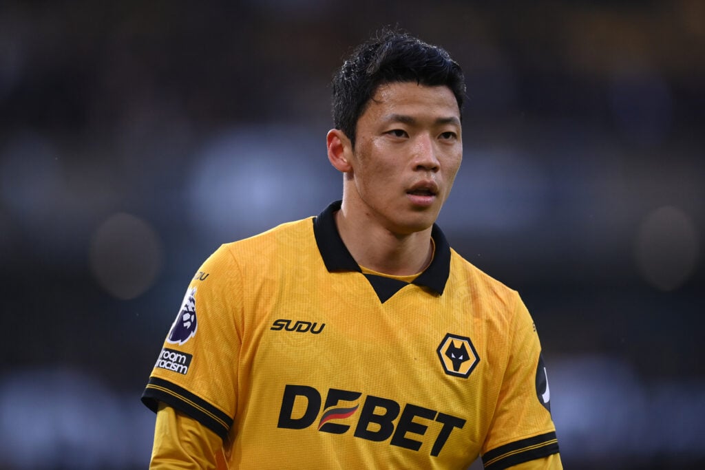 Hwang Hee-chan playing for Wolves.