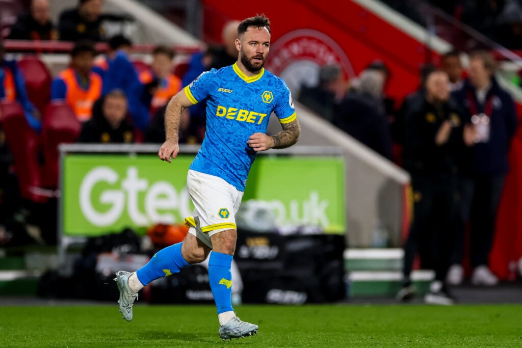 Adam Armstrong playing for Wolves.