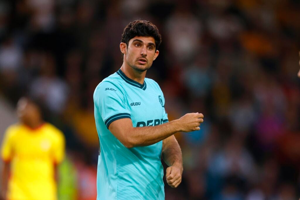 Goncalo Guedes playing for Wolves.