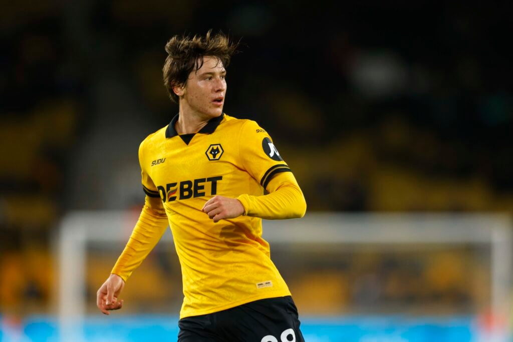 Fer Lopez playing for Wolves.