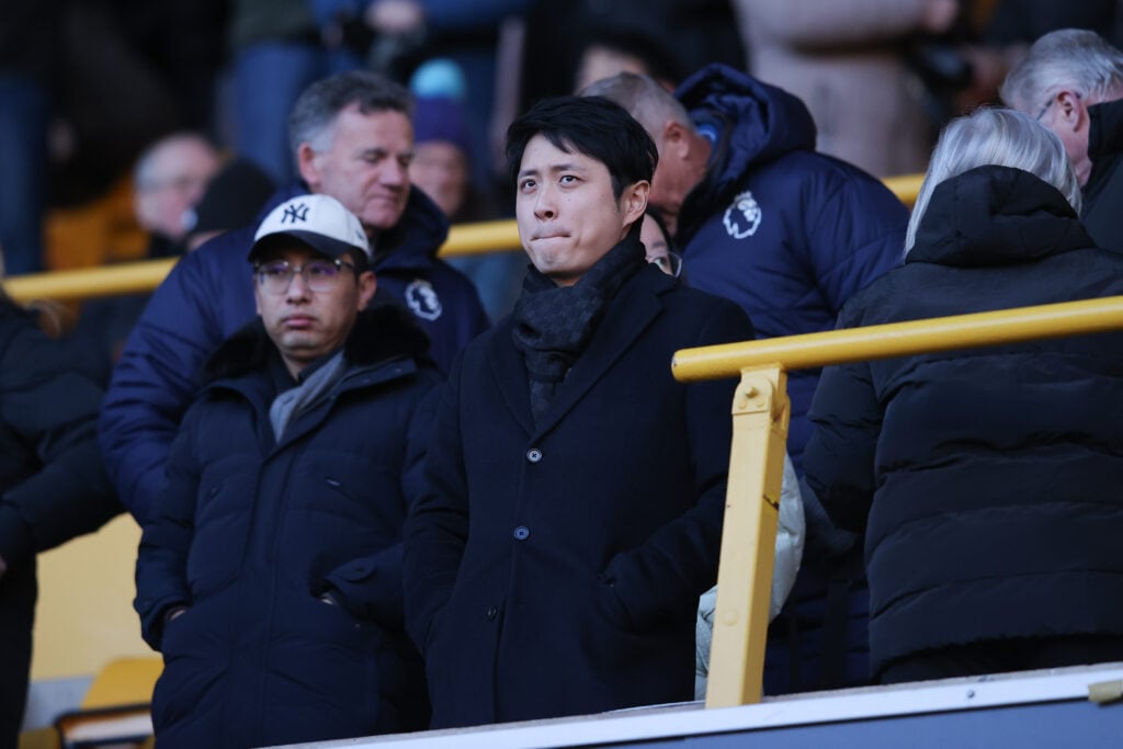 Nathan Shi looks on at Molineux.