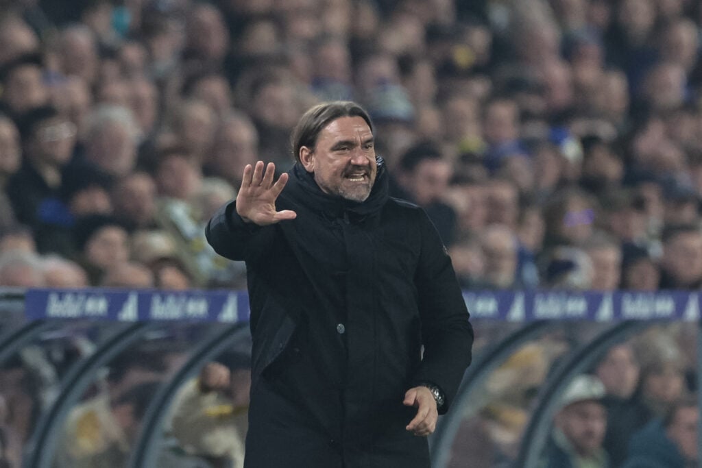 Daniel Farke managing Leeds United.