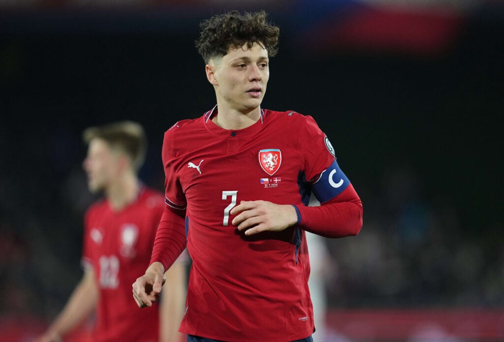 Ladislav Krejci captaining Czechia.