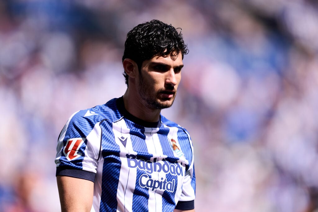 Goncalo Guedes playing for Real Sociedad.