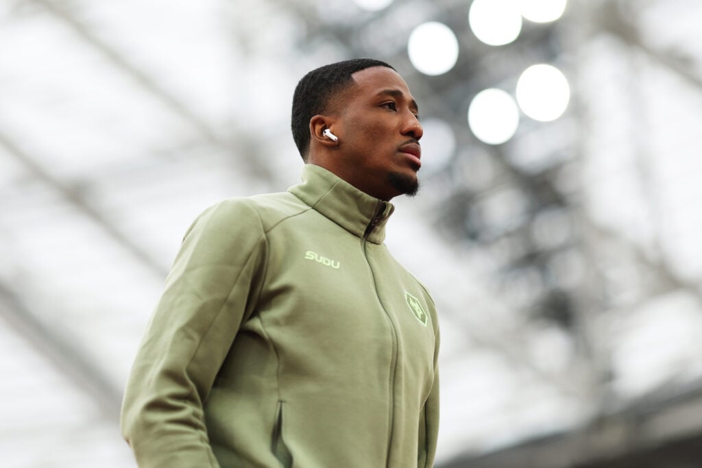 Jackson Tchatchoua ahead of playing for Wolves.