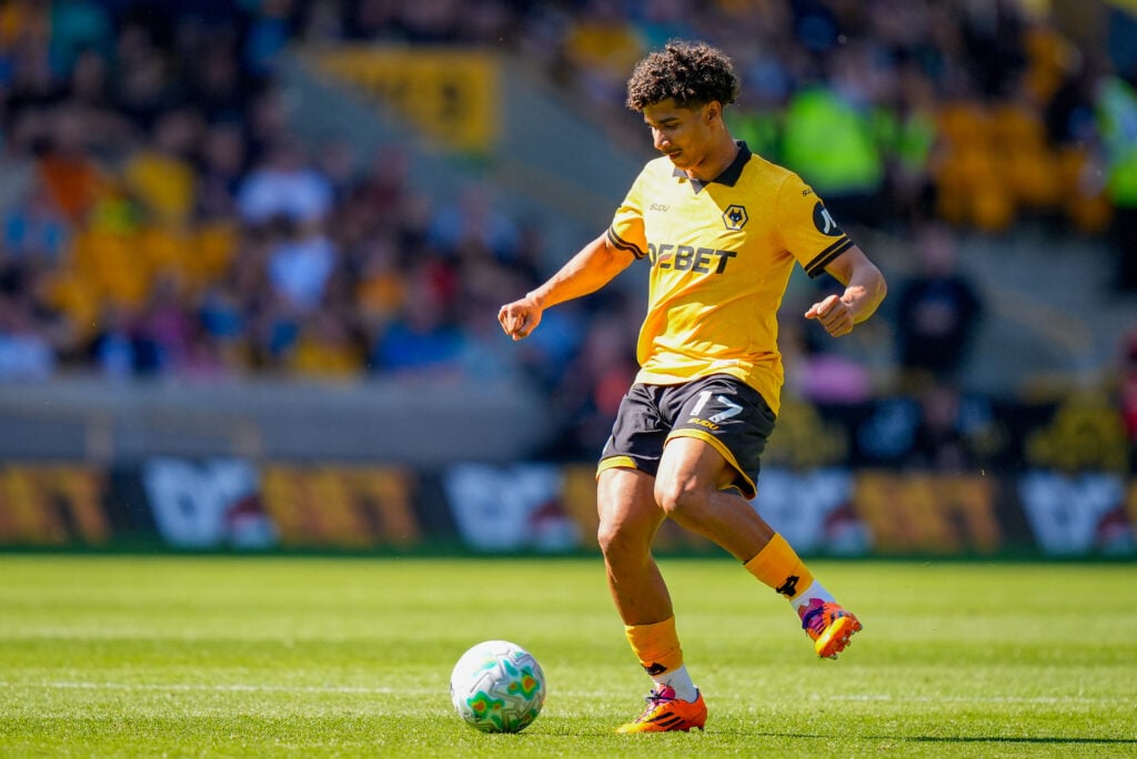 Pedro Lima on the ball for Wolves.