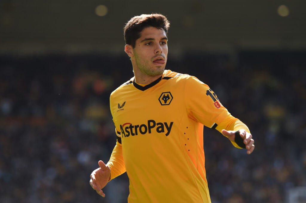 Pedro Neto playing for Wolves.