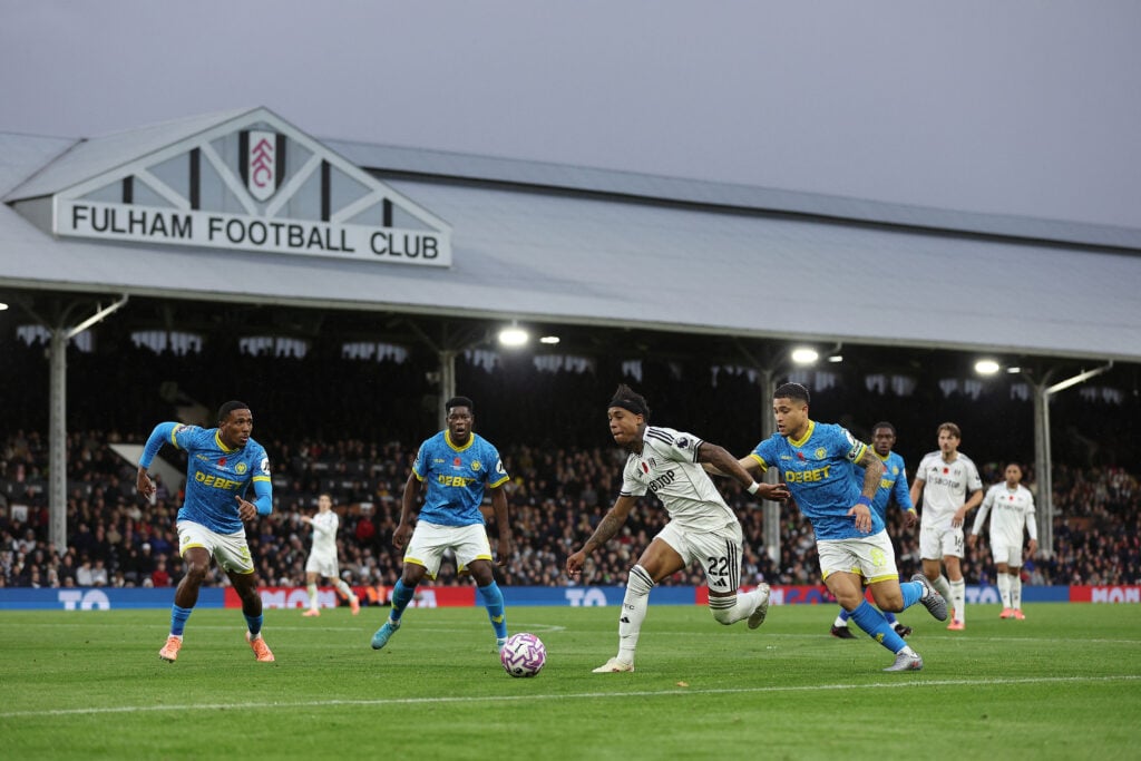 Wolves playing against Fulham.