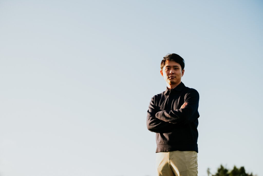 Nathan Shi at Wolves' training ground.