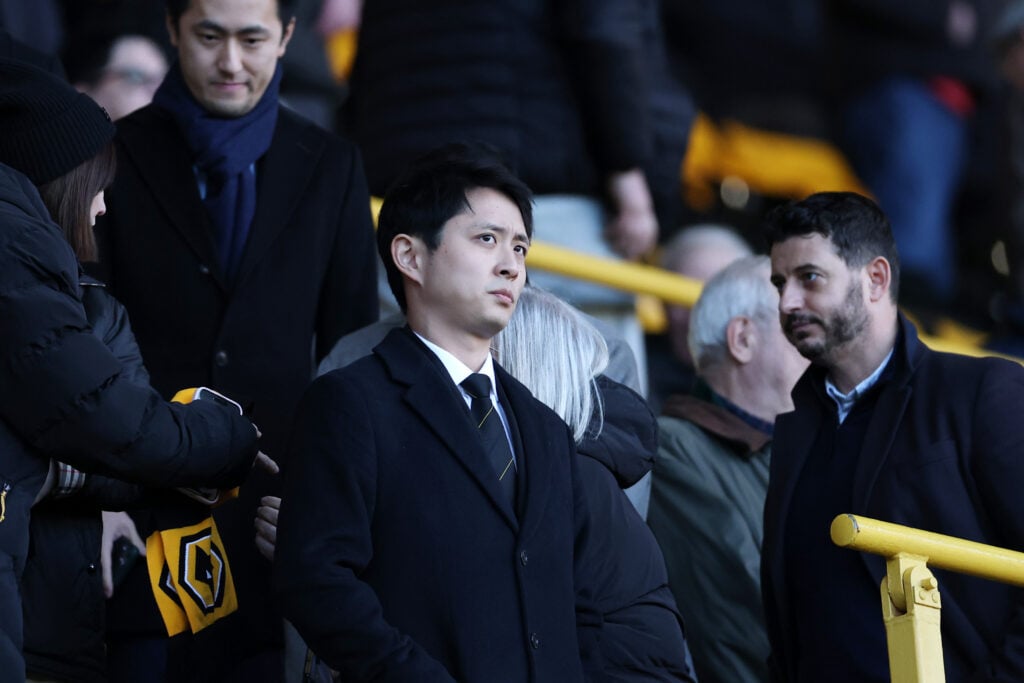 Nathan Shi watches on at Molineux.