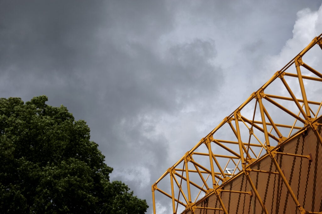 A general view of a Molineux stand.