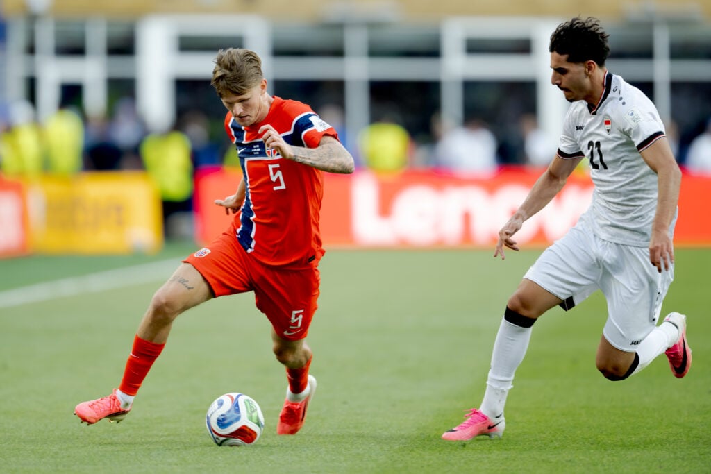 David Moller Wolfe playing for Norway.