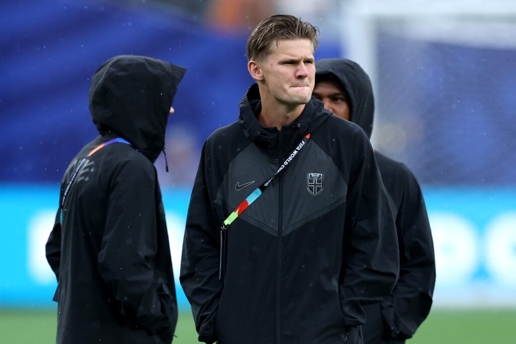 David Moller Wolfe ahead of playing for Norway.