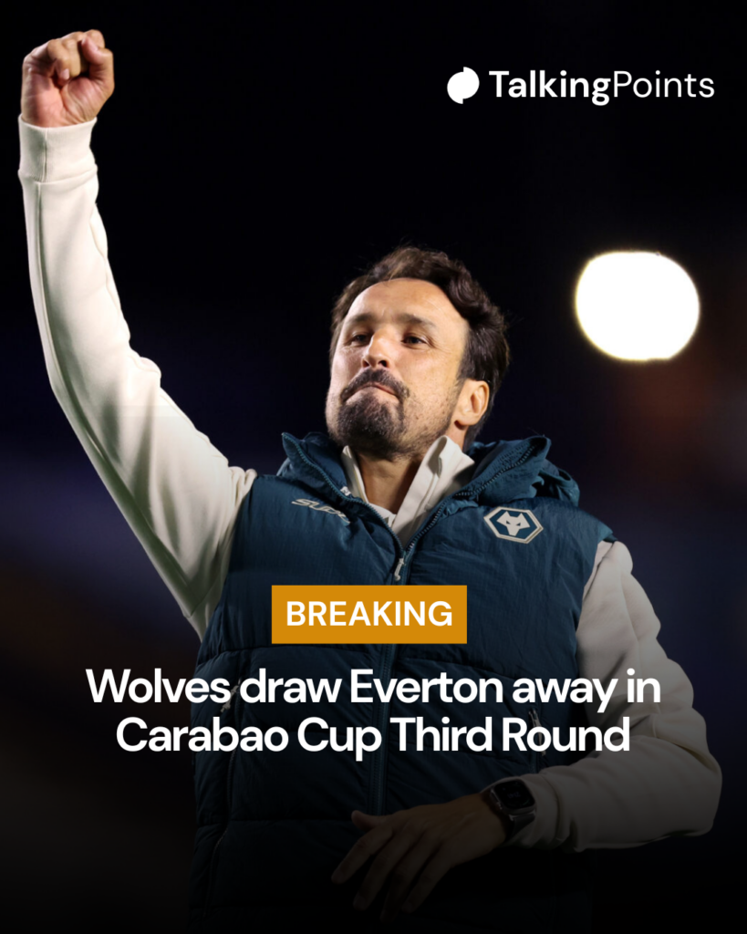 Wolves draw Everton in Carabao Cup