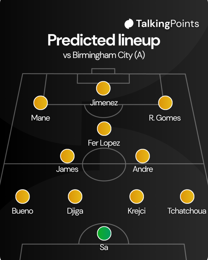 Wolves predicted XI vs Birmingham City